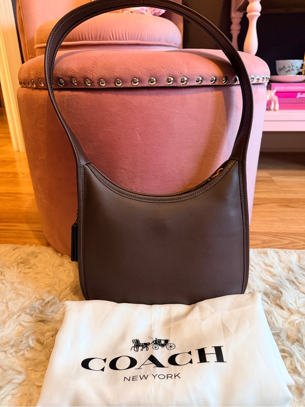Coach Curve Swing Zip in Maple